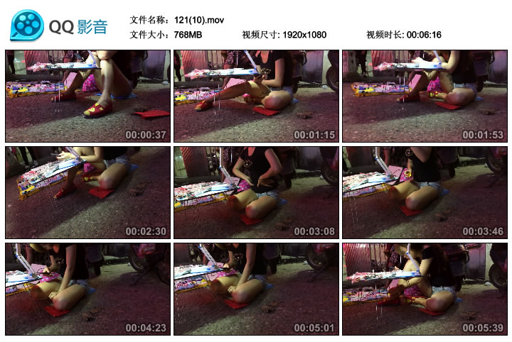 精选街拍视频 No.271 带子狼作品 卖项链的女孩第一季 [MOV-3.26GB]