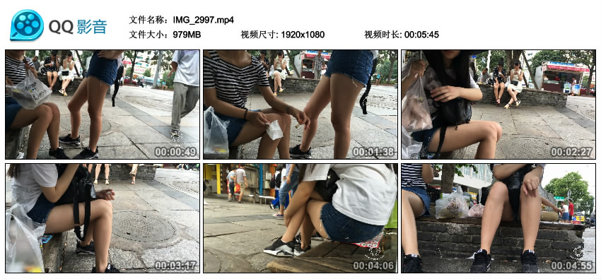 精选街拍视频 No.1005 带子狼作品 打伞的清纯的蓝牛热裤翘臀学生妹 [1V-979MB]