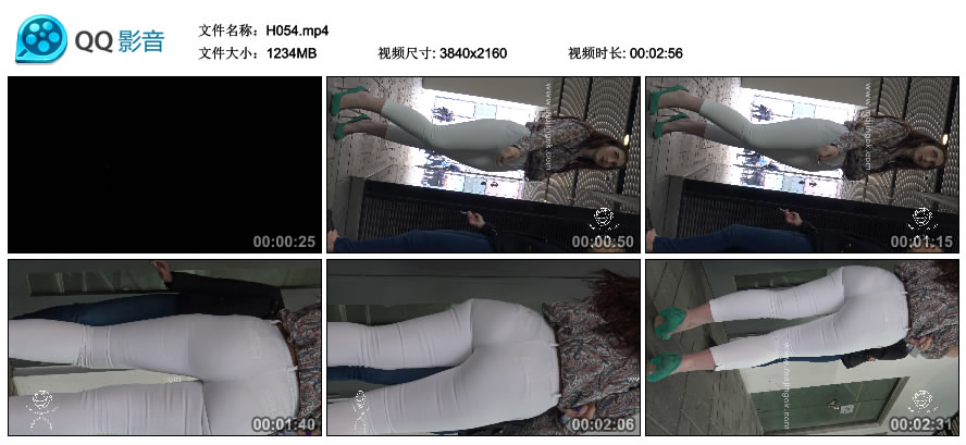 精选街拍视频 No.1124 街拍之魂作品 超级性感绿高跟紧身白裤丰臀少妇 [1.20GB]