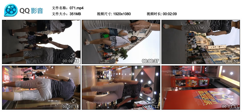 精选街拍视频 No.1166 纳兰性急作品 紧致条纹，颇有功力 [351MB]
