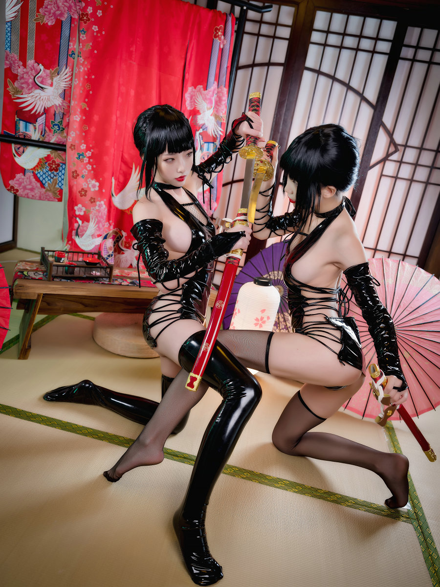 动漫博主水淼aqua&清水由乃 - 忍者双人 [40P2V-1.19GB]