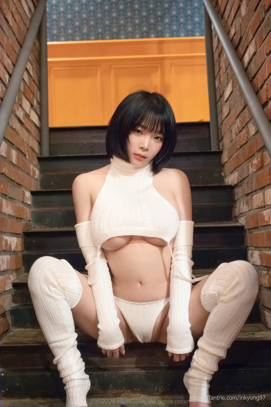 姜仁卿 Kang In-kyung - White lingerie [15P1V-289MB]