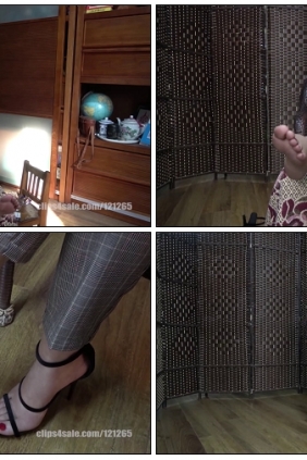 [K&M]丝足视频 美女芮芮高跟凉鞋裸足 [MP4-851MB]