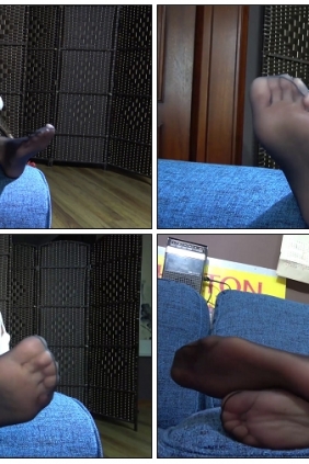 [K&M]丝足视频 甜甜黑丝足搓脚趾 [MP4-487MB]